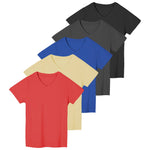 5 Pack-black,charcoal,blue,sunlight,flame Red