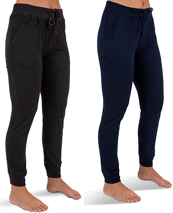 2 Pack Women's French Terry Jogger Sweatpants