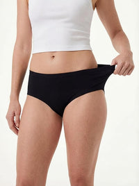 Sexy Basics Women's Cotton Stretch Flexible Fit Hipster Panties