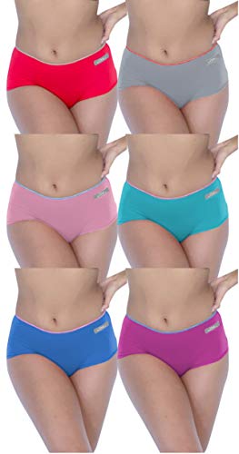 3 Pack Women's Soft Flex Cotton Drawstring Lounge Shorts