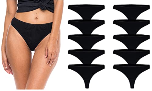 Women's 100% Cotton T-Back Thong Pantie Underwear