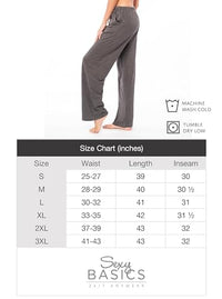 Women's 3 Pack Super Soft Drawstring Yoga Lounge PJ Sleep Pants