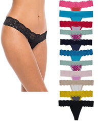 Sexy Basics Women's 12 Pack Cotton Spandex Flexible Fit Hipster Panties