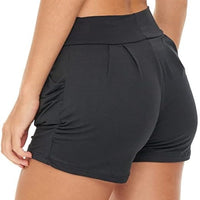 6 Pack Women's High Waisted Harem Shorts with Pockets