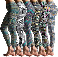 Women's Buttery Soft Brushed Skinny Pant Long Leggings- Multi Packs