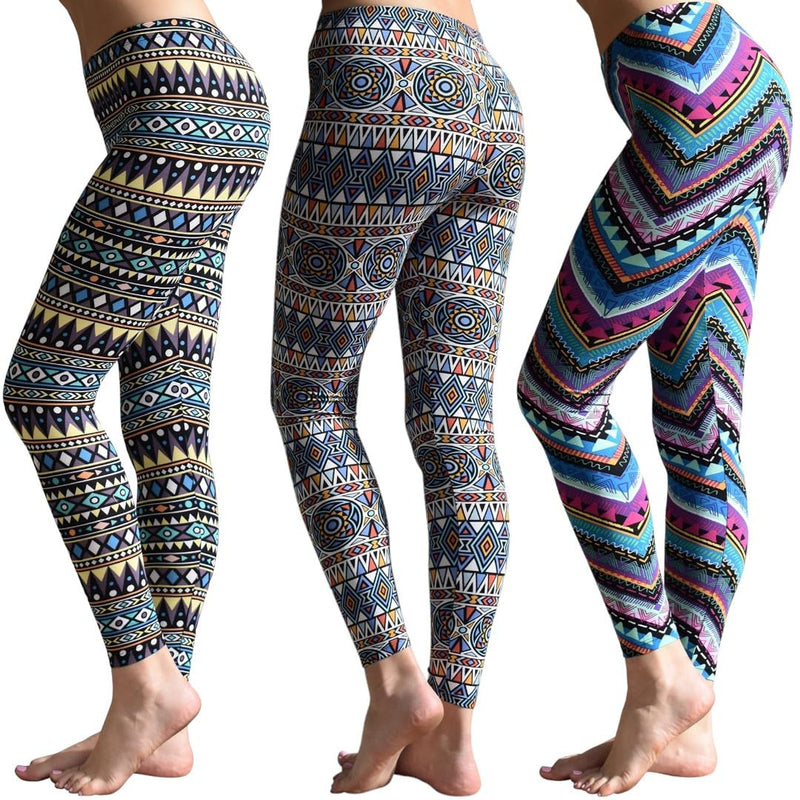 Women's Buttery Soft Brushed Skinny Pant Long Leggings- Multi Packs