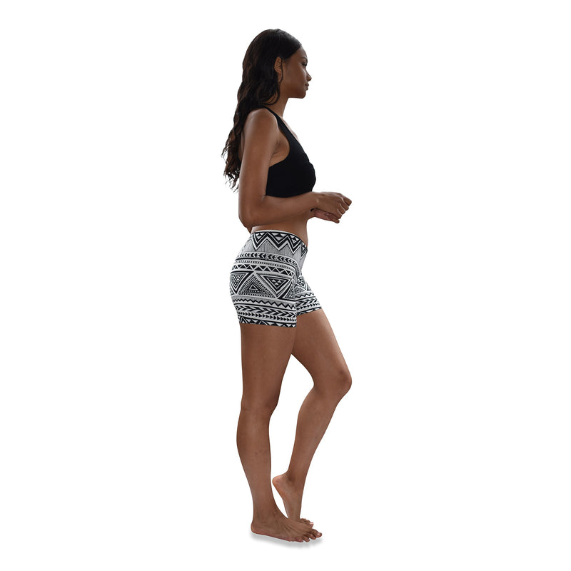 Womens 12 Pack Ultra Soft Brushed Active Yoga Stretch Mini -Bike Short Boxer Briefs