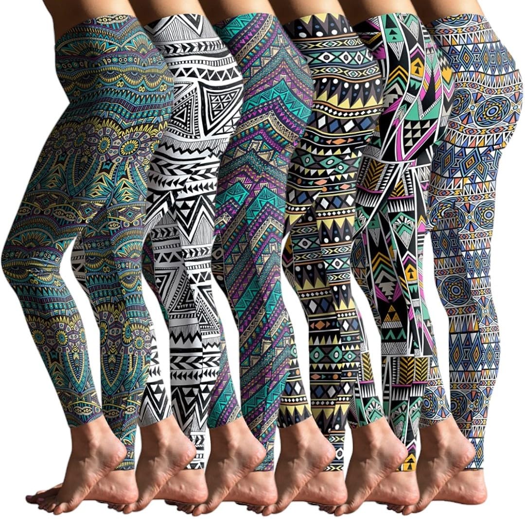 Women's Buttery Soft Brushed Skinny Pant Long Leggings- Multi Packs