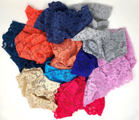 Women's Lace Boyshort Boyleg Panties - Pack of 10