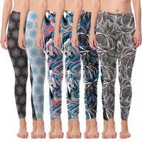 Women's Buttery Soft Brushed Skinny Pant Long Leggings- Multi Packs